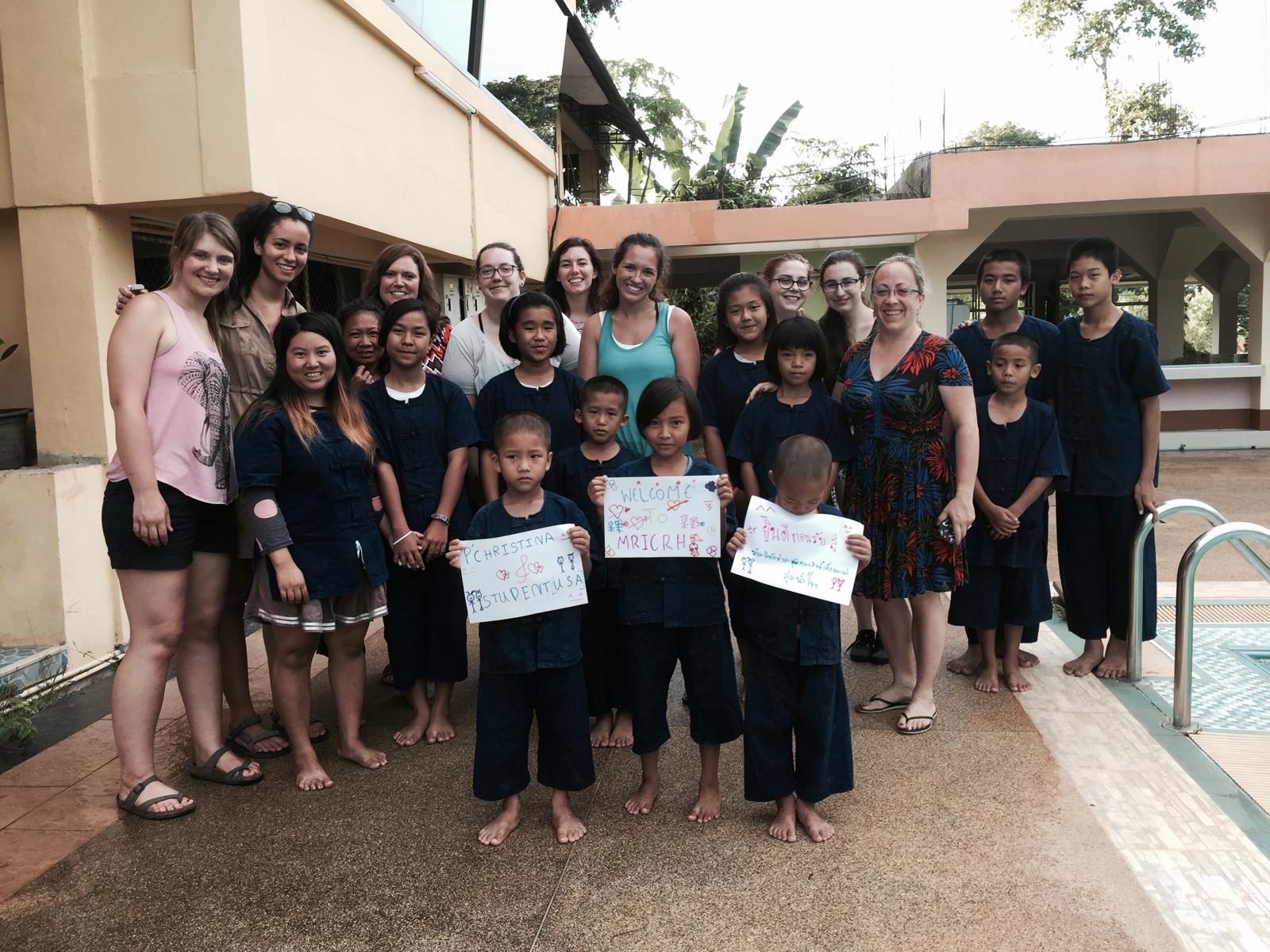 PHT participants and youth leaders at a partner site in Thailand